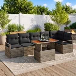 Premium 7 Piece Modular Outdoor Sofa Set with Storage