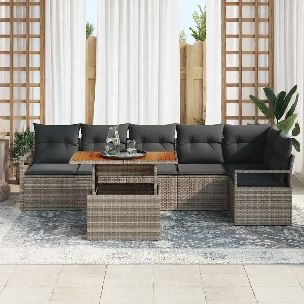 7 Piece Modular Outdoor Sofa Set with Storage