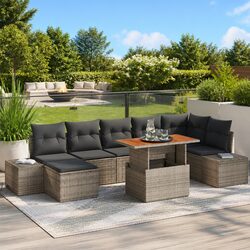 Durable 8-Piece Outdoor Garden Sofa Set with Storage