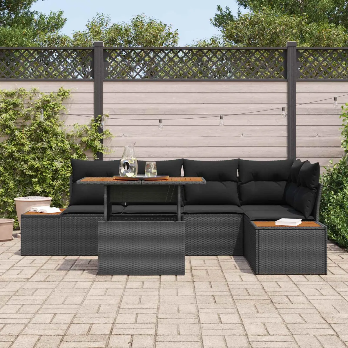 Modular Outdoor Garden Sofa Set for 6 People