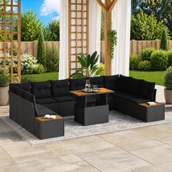 Premium 11 Piece Modular Outdoor Sofa Set with Storage