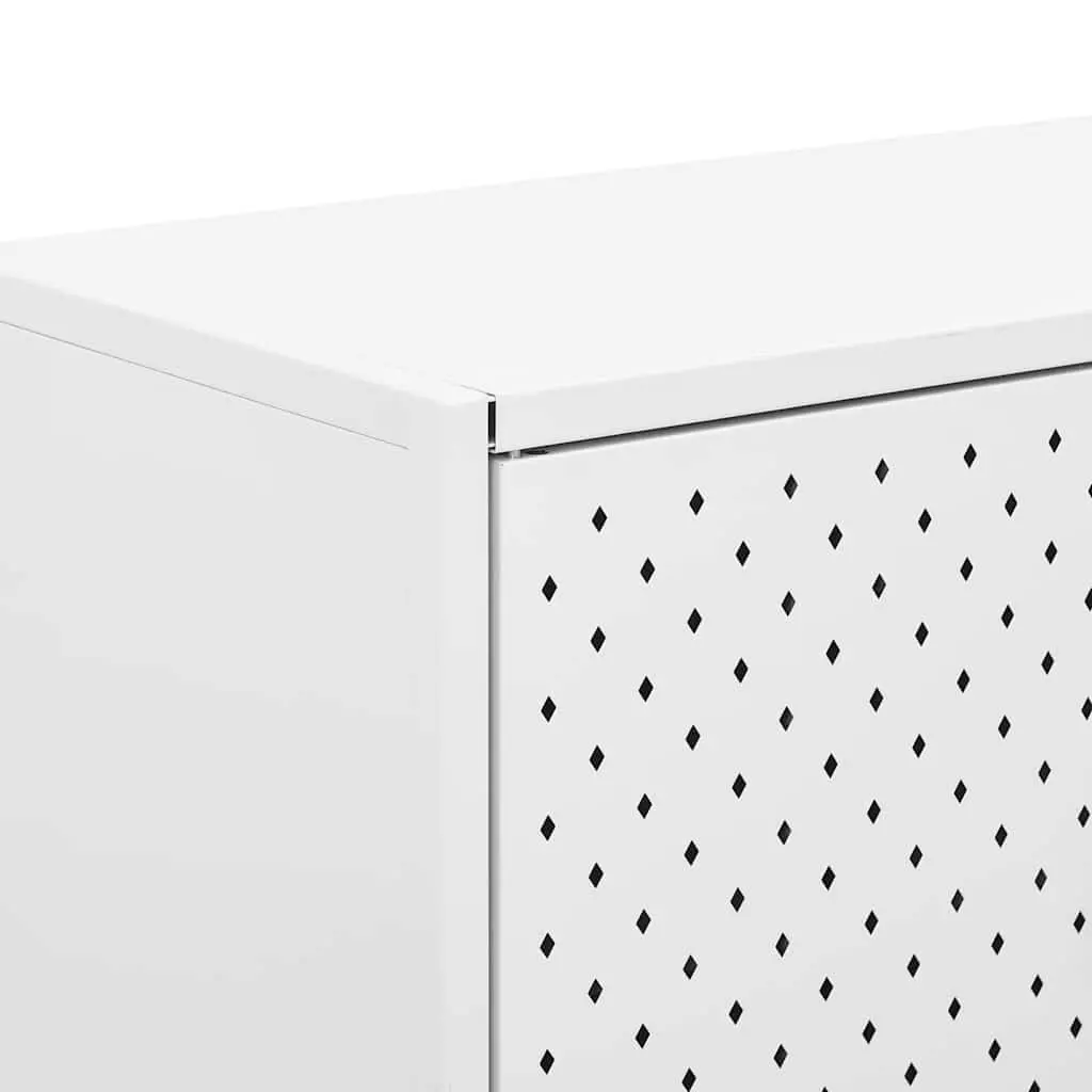 White Highboard Cabinet with Ample Storage