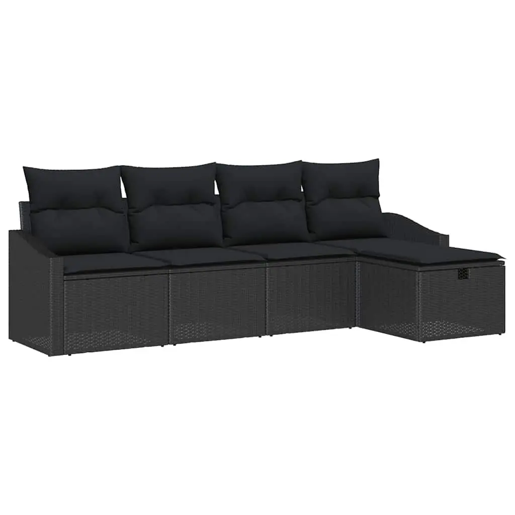 5 Piece Modular Outdoor Sofa Set with Storage