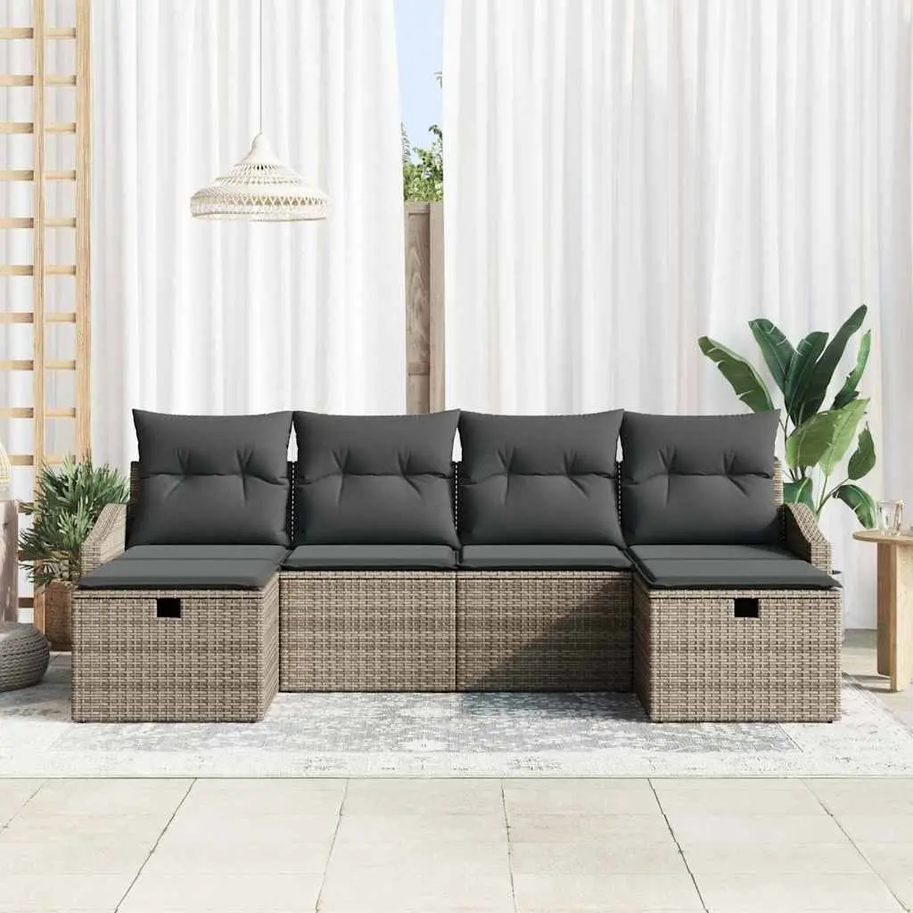 6-Piece Modular Garden Sofa Set for Outdoors