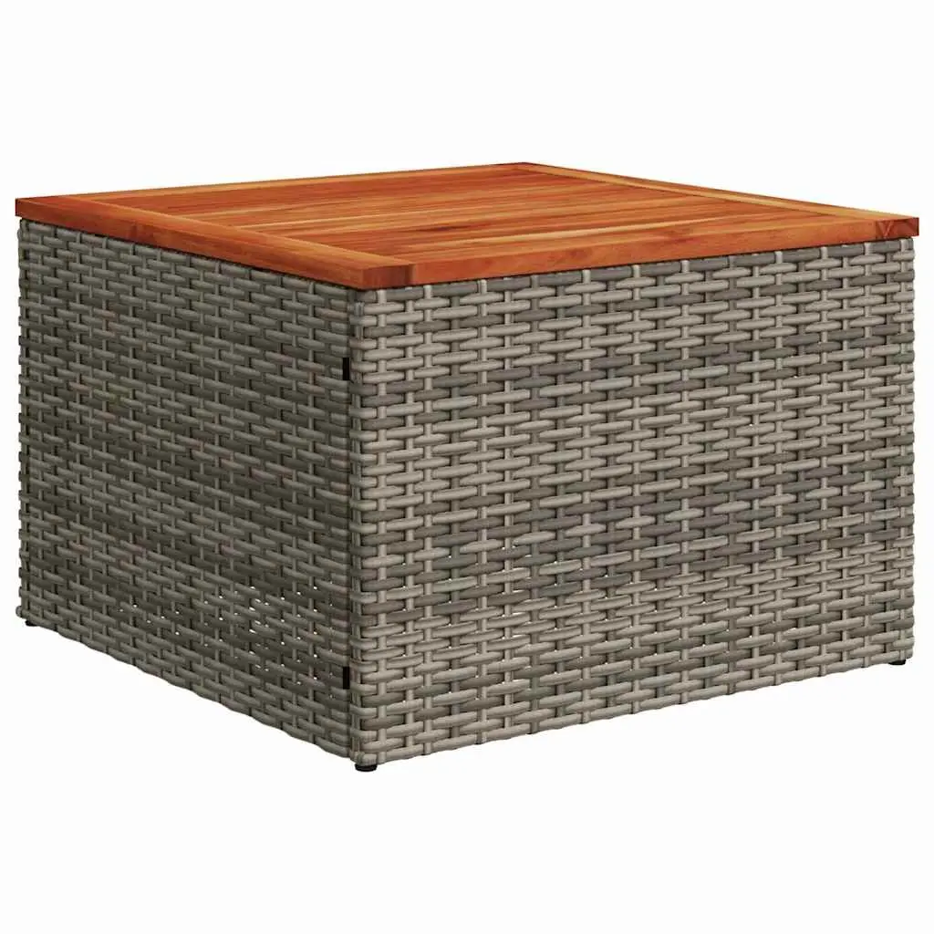 6-Piece Grey Modular Outdoor Sofa Set with Storage