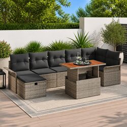 Premium 8-Piece Garden Sofa Set for Outdoor Spaces