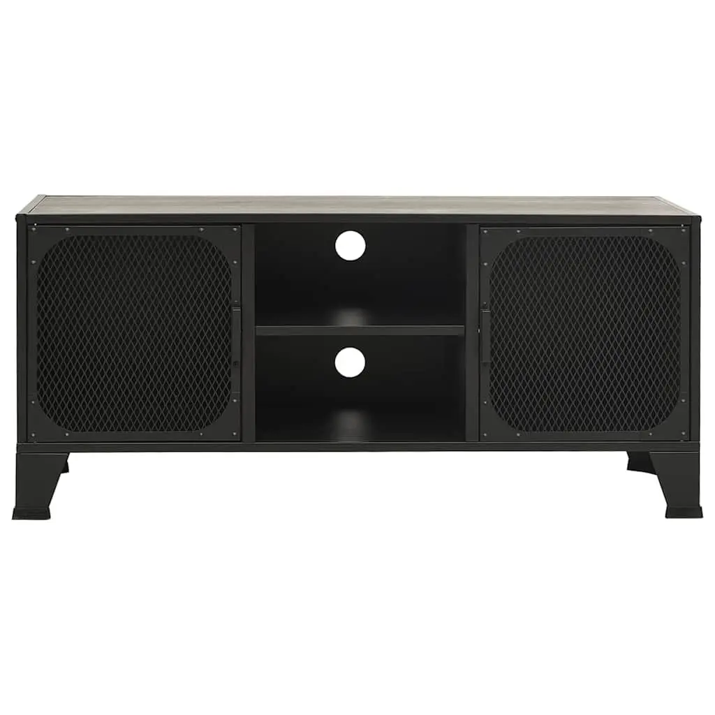 TV Cabinet Metal MDF 105cm Grey