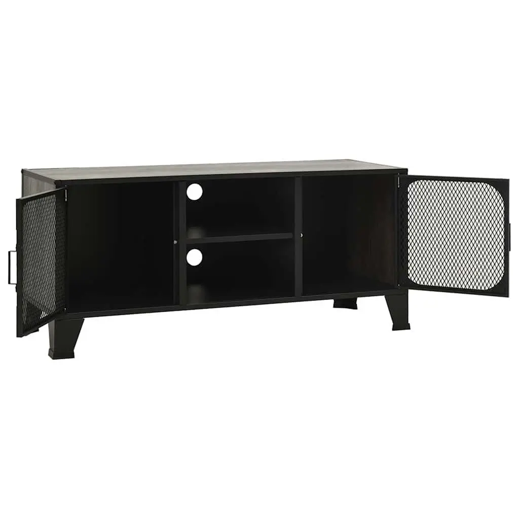 TV Cabinet Metal MDF 105cm Grey