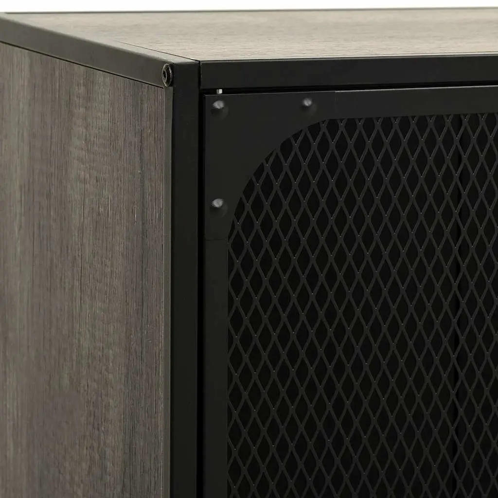 TV Cabinet Metal MDF 105cm Grey