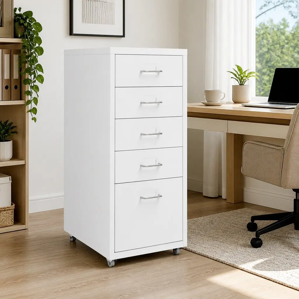 Mobile Filing Cabinet with 5 Drawers