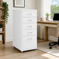 High-Quality Mobile Filing Cabinet with 5 Drawers
