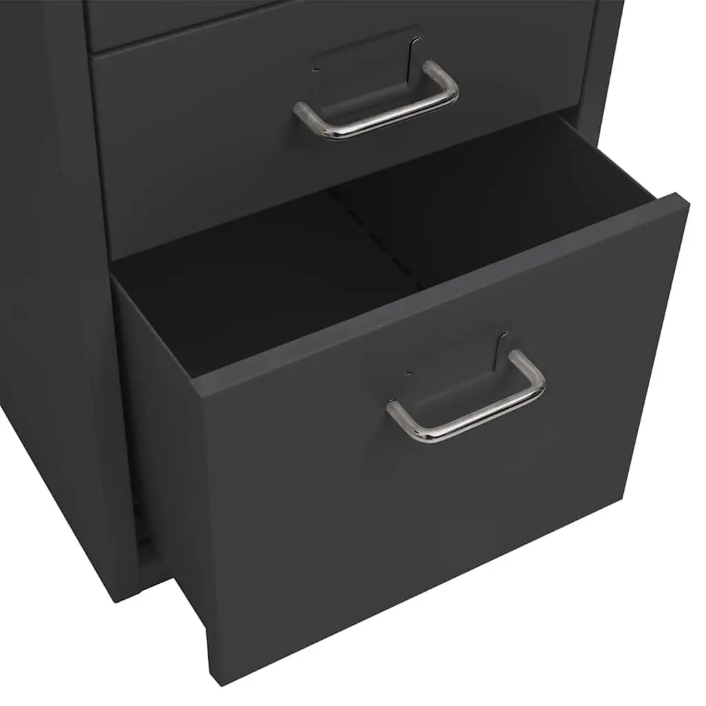 Metal Office Storage Cabinet with 5 Drawers and Wheels