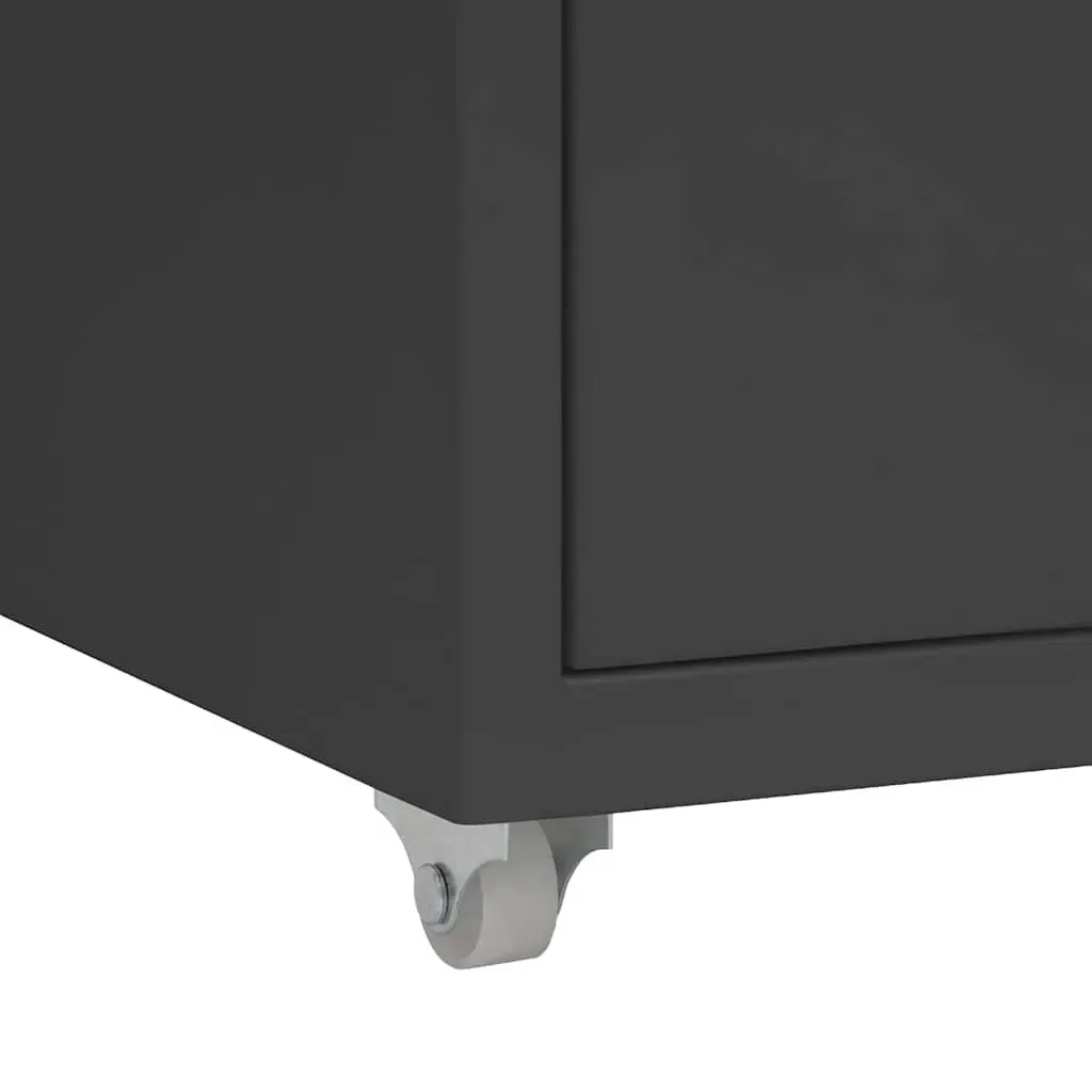 Metal Office Storage Cabinet with 5 Drawers and Wheels