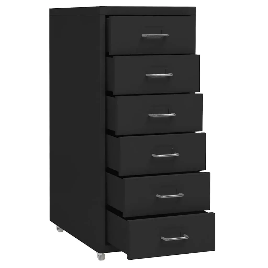 Metal Mobile Filing Cabinet with 6 Drawers