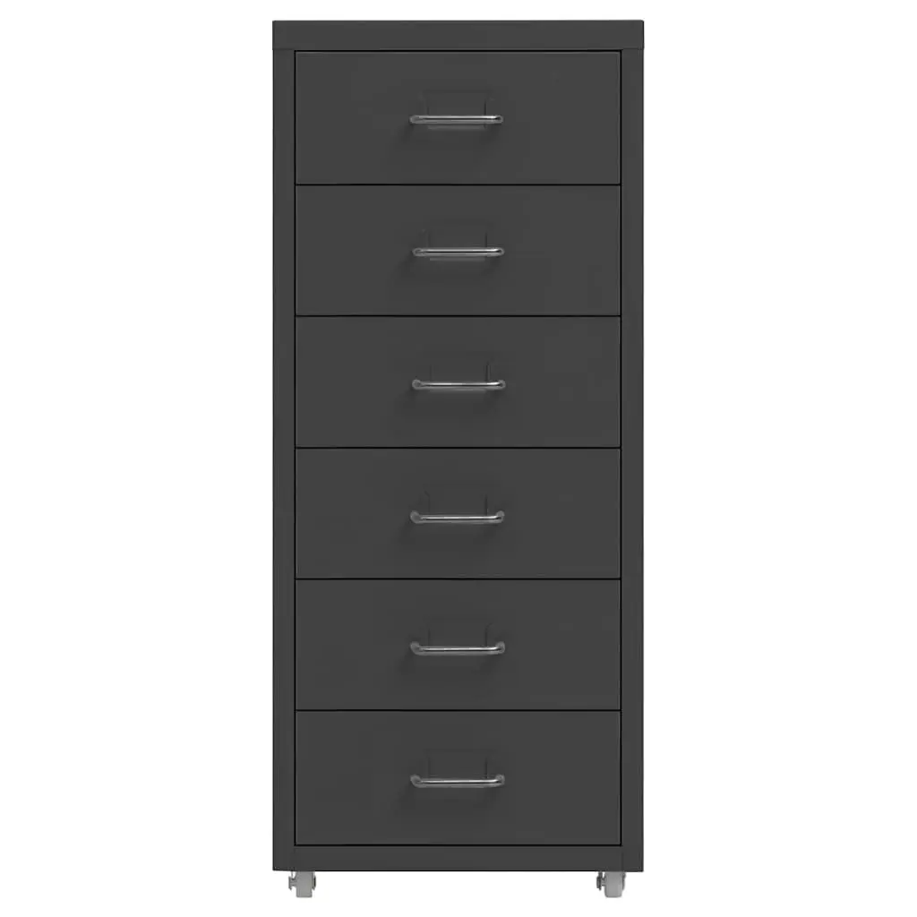 Mobile Filing Cabinet with 6 Drawers on Wheels