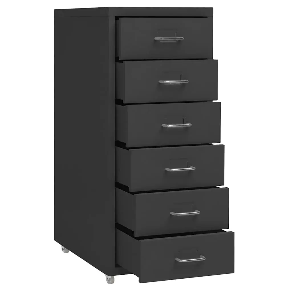 Mobile Filing Cabinet with 6 Drawers on Wheels