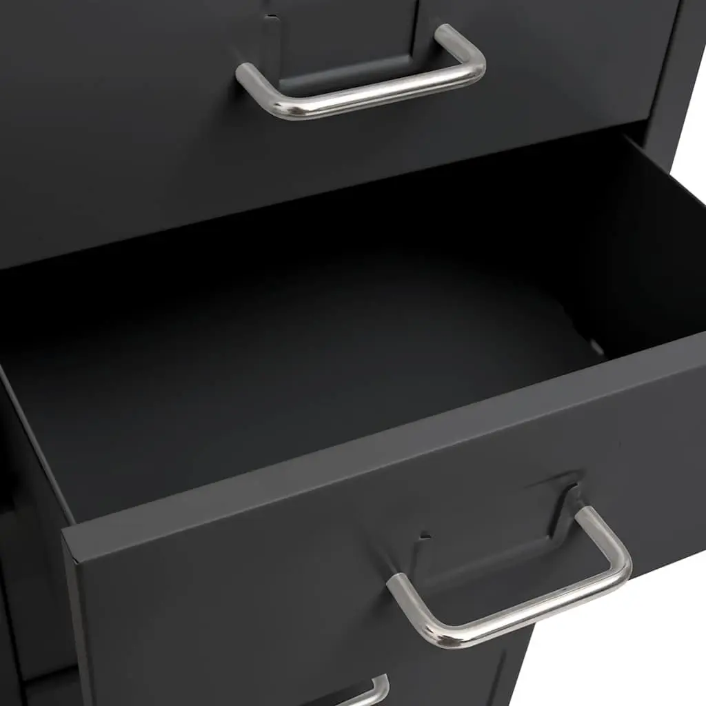 8-Drawer Metal Mobile Filing Cabinet with Wheels