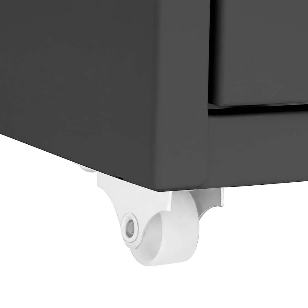 8-Drawer Metal Mobile Filing Cabinet with Wheels
