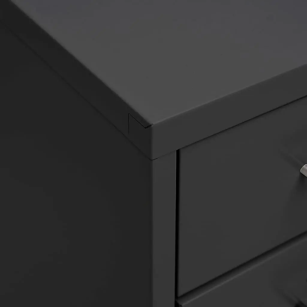 8-Drawer Metal Mobile Filing Cabinet with Wheels