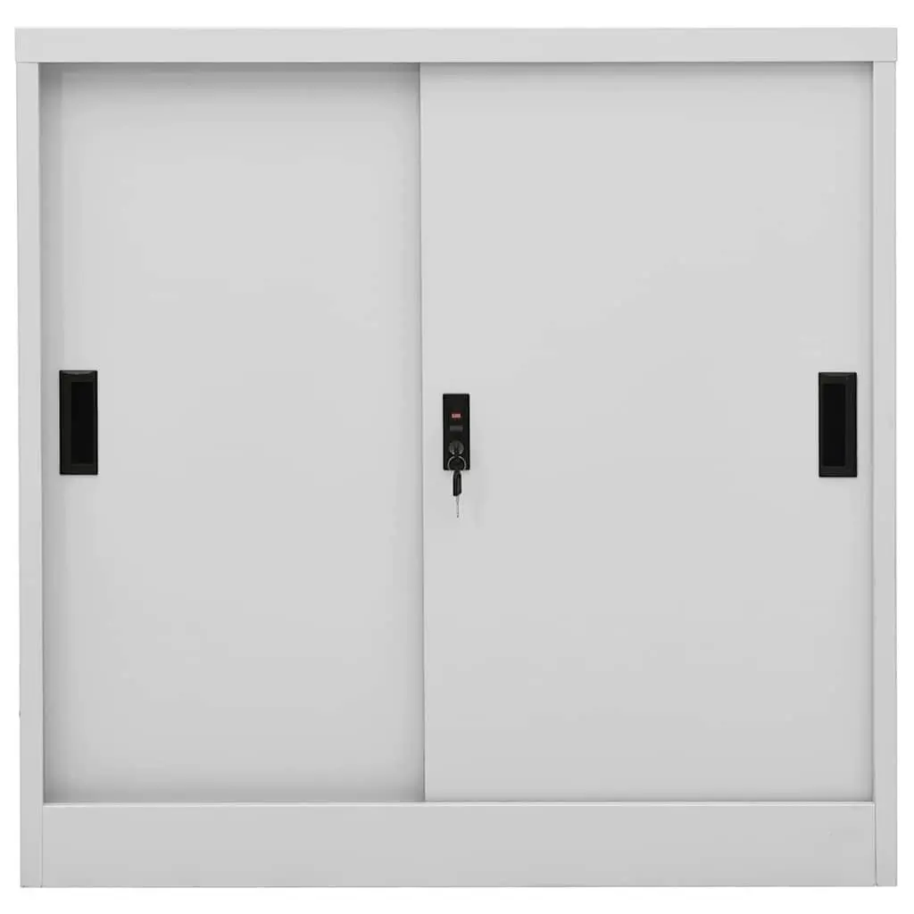 Storage Cabinet Steel 90L x 40W x 90H cm Light Grey