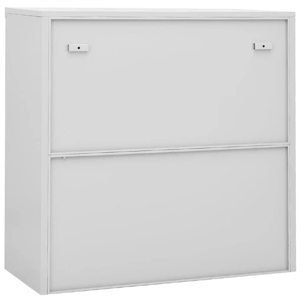 Storage Cabinet Steel 90L x 40W x 90H cm Light Grey