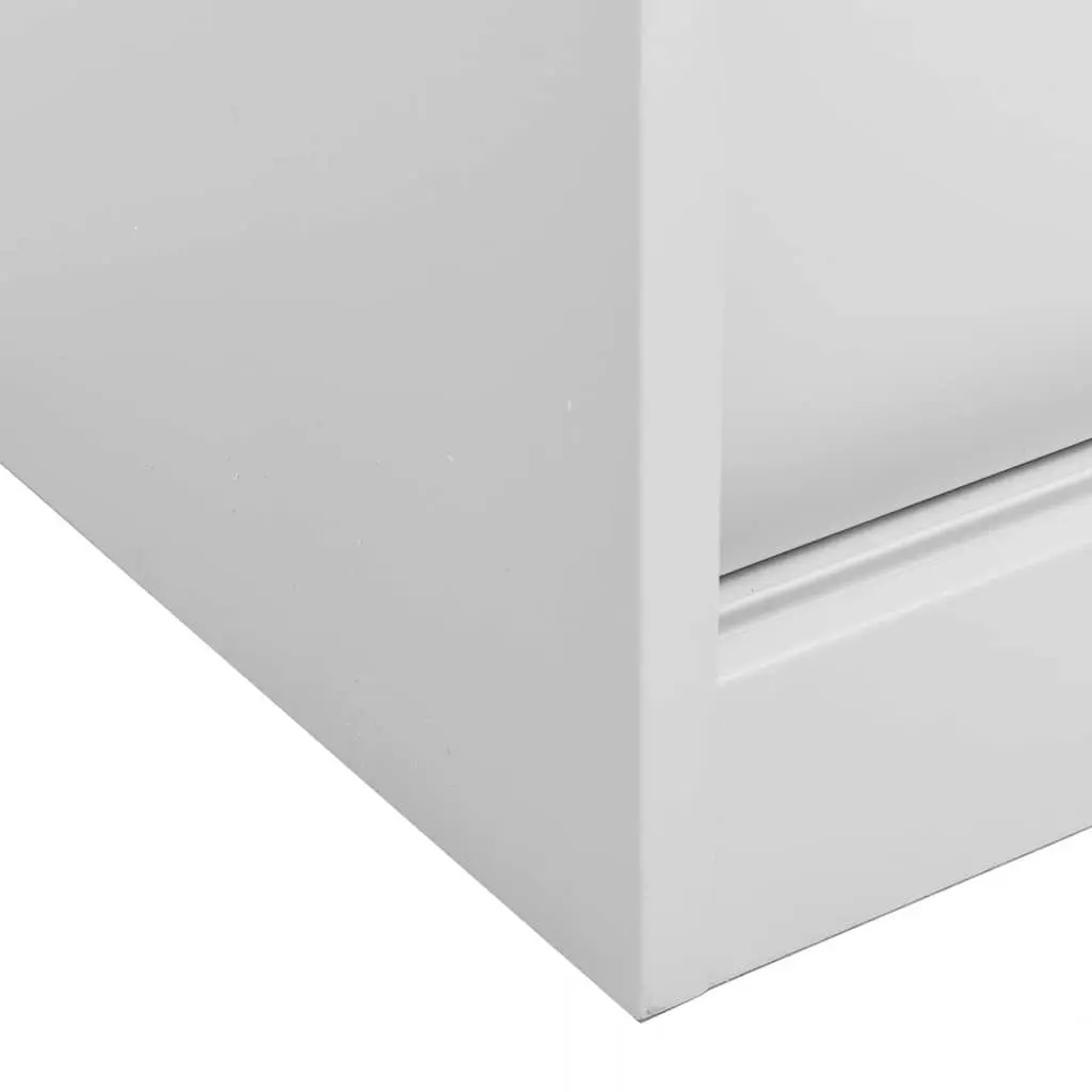 Storage Cabinet Steel 90L x 40W x 90H cm Light Grey