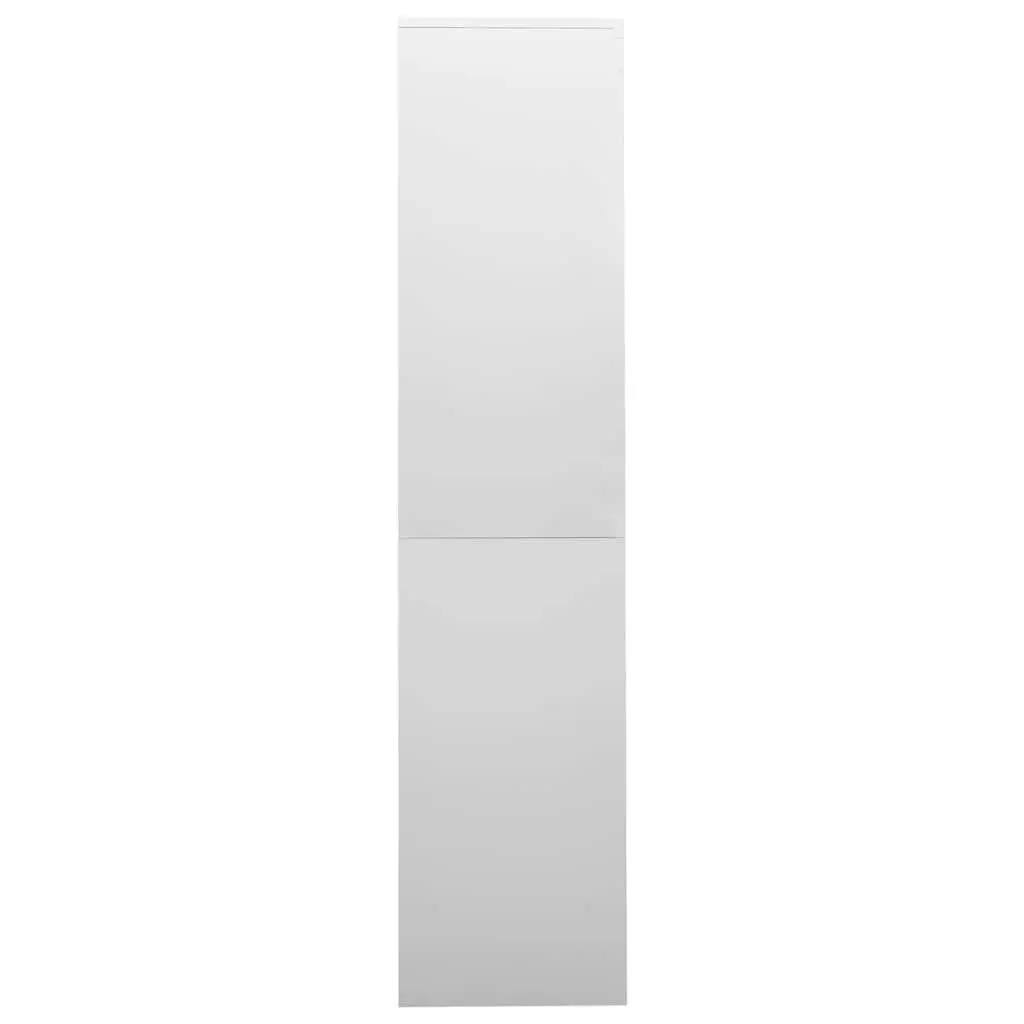 Sliding Door Office Storage Cabinet in Light Grey 90x40x180cm