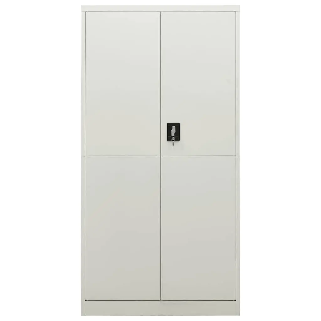 Industrial Style Steel Cabinet Grey Storage Organizer 4 Shelves Home Furniture