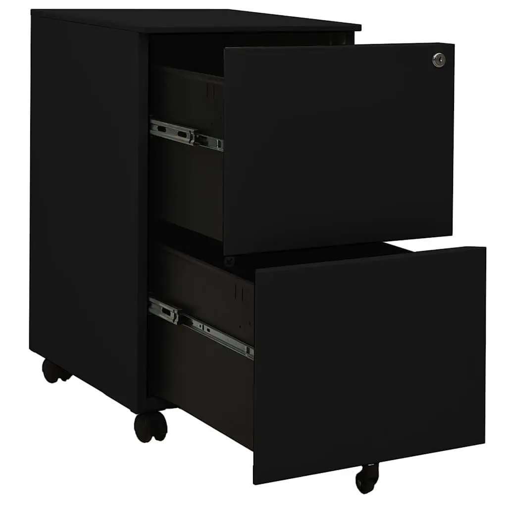 2 Drawer Mobile File Cabinet for Office Storage