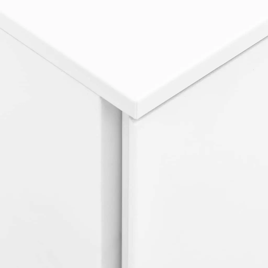 White 3 Drawer Steel Mobile File Cabinet