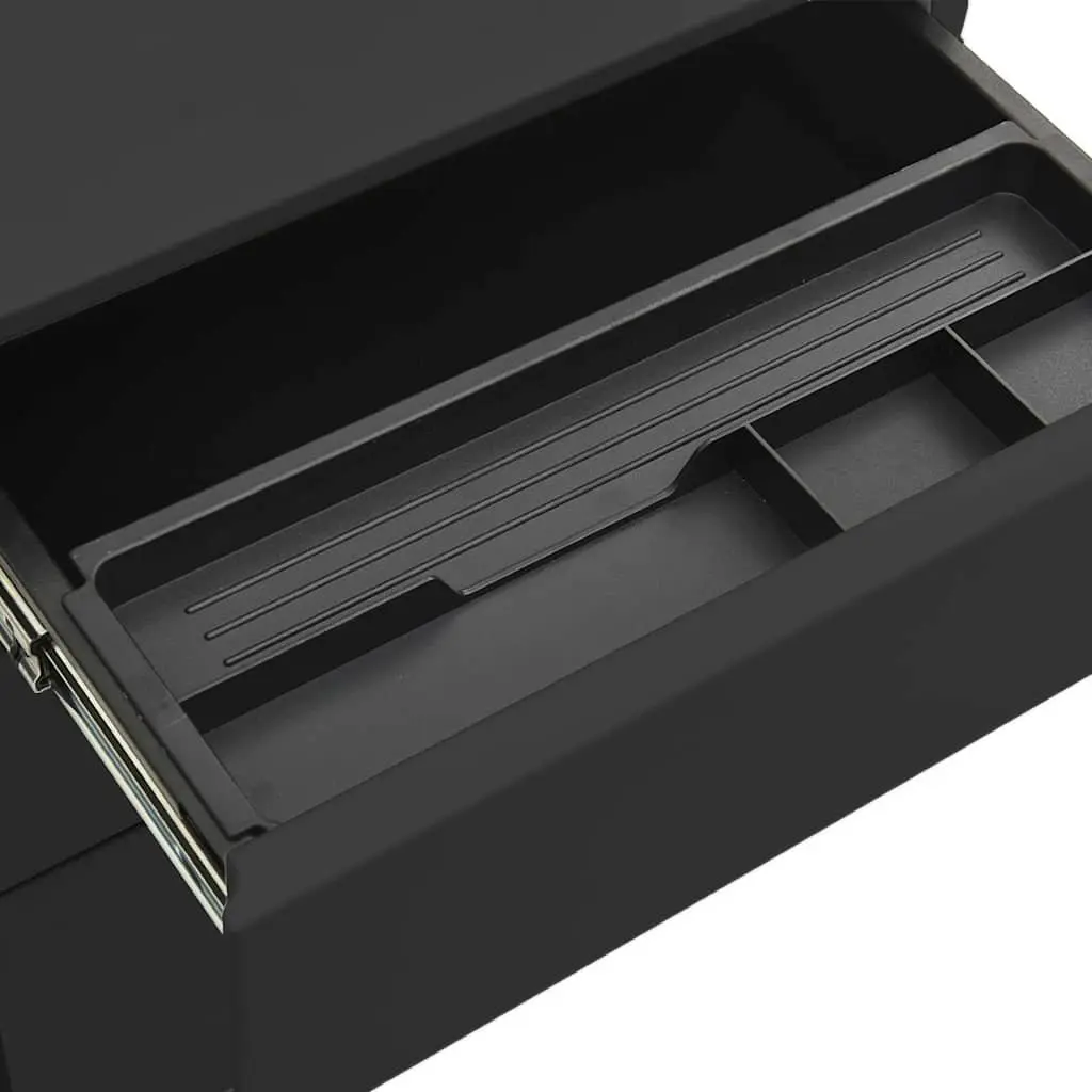3 Drawer Mobile Filing Cabinet with Locks in Anthracite
