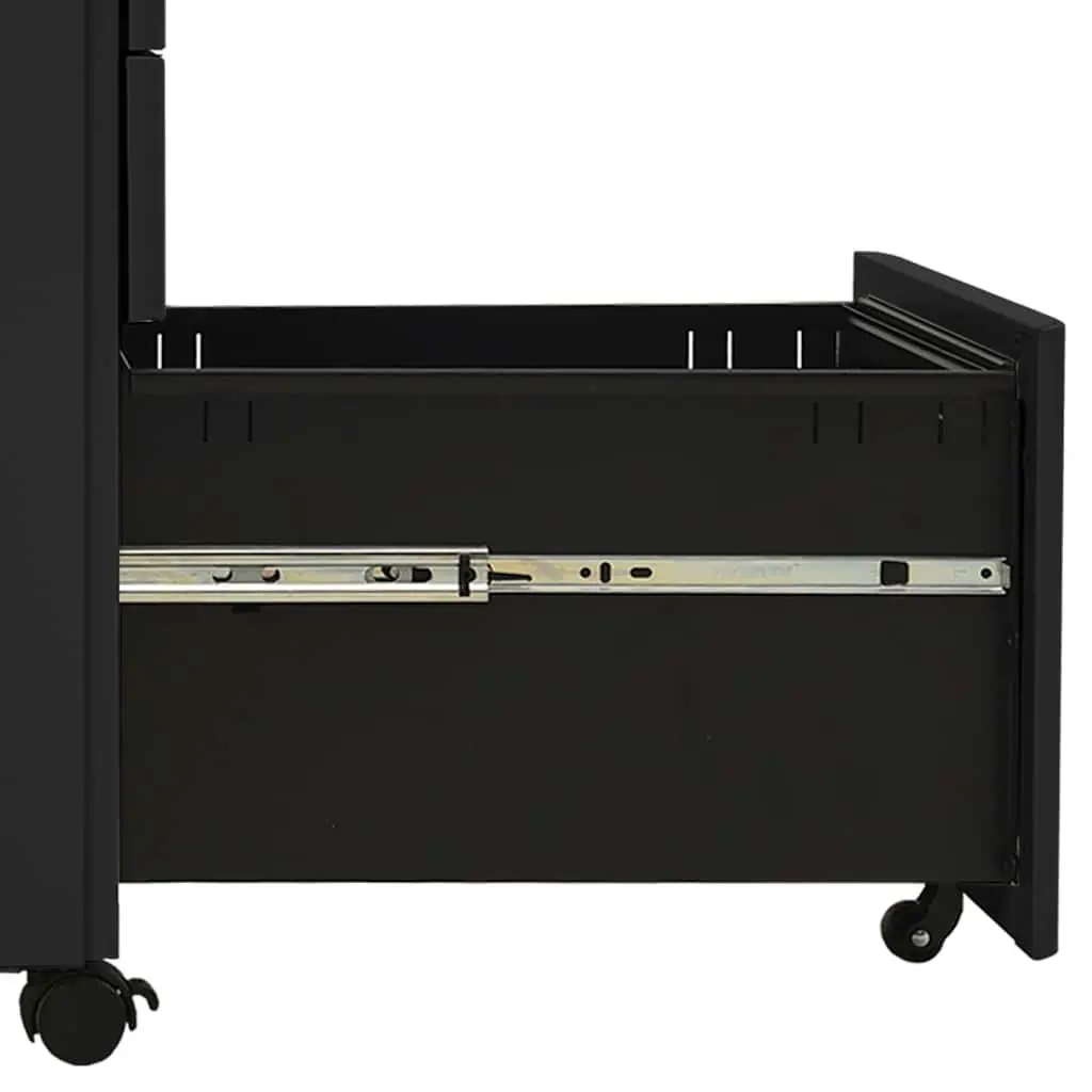 Steel Mobile File Cabinet with 3 Drawers