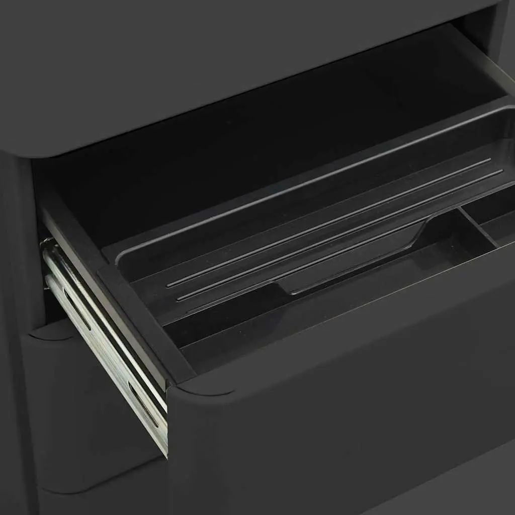 Steel Mobile File Cabinet with 3 Drawers