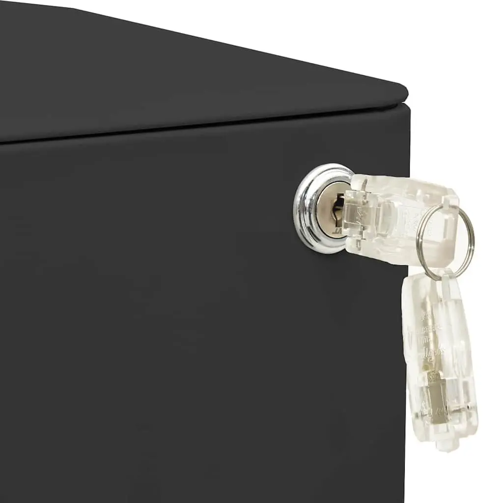 Steel Mobile File Cabinet with 3 Drawers