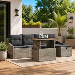 Durable 6-Piece Garden Sofa Set for Outdoor Spaces