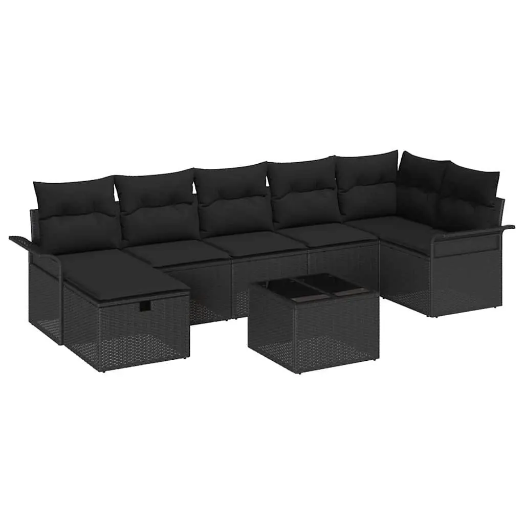 8-Piece Modular Outdoor Sofa Set with Cushions