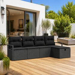 Premium Modular Outdoor Garden Sofa Set with Cushions