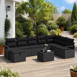 Stylish Outdoor Garden Sofa Set - 6 Piece Modular Design