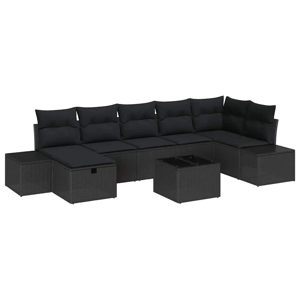 8-Piece Modular Outdoor Sofa Set with Cushions