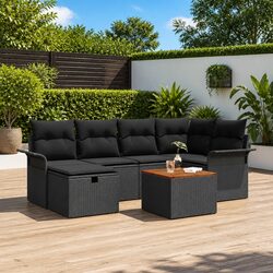 Premium 7 Piece Modular Outdoor Garden Sofa Set