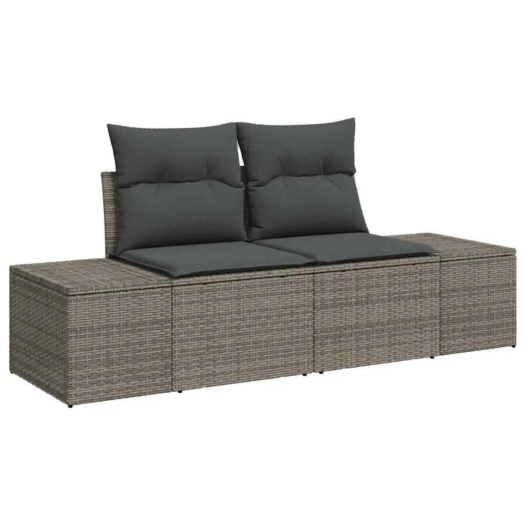 8 Piece Modular Outdoor Sofa Set in Grey