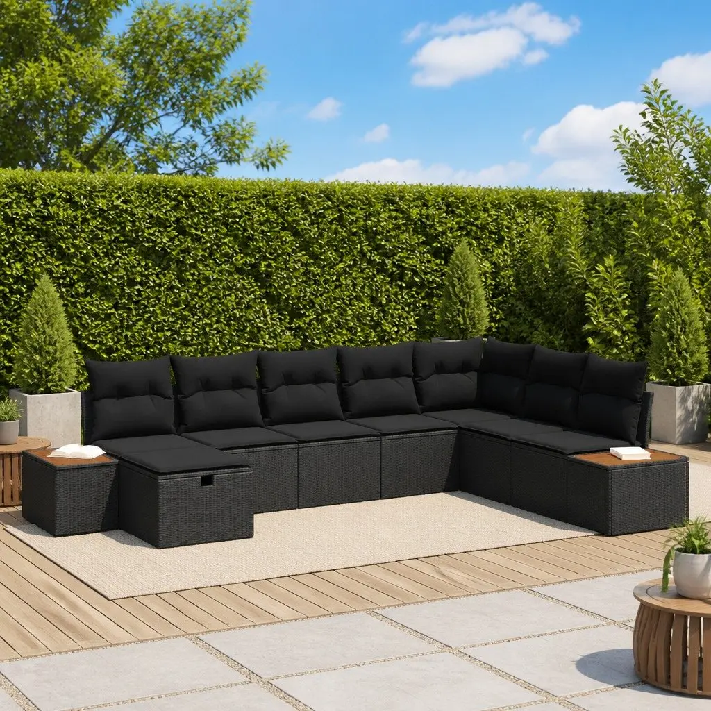 Modular Garden Sofa Set with Cushion Storage