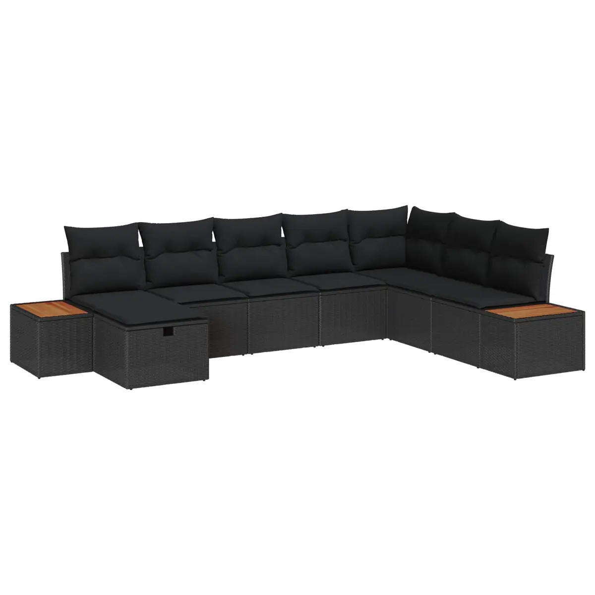 Modular Garden Sofa Set with Cushion Storage