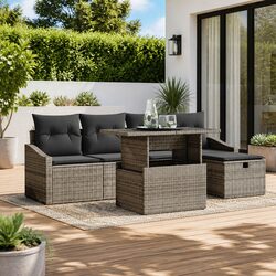 Stylish 6-Piece Garden Sofa Set with Modular Design