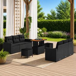 Durable Modular Garden Sofa Set with Adjustable Height - 9 Pieces
