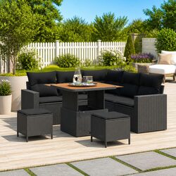 Modular 8-Piece Garden Sofa Set for Outdoor Living