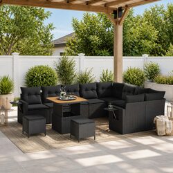 Premium 12-Piece Height-Adjustable Garden Sofa Set