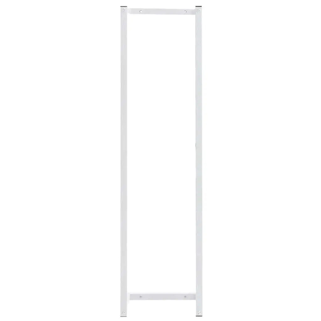 White Steel Towel Rack for Bathroom Organization