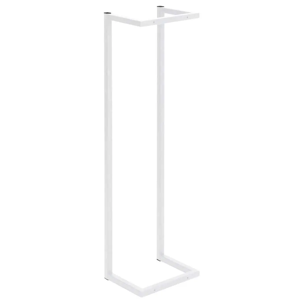 White Steel Towel Rack for Bathroom Organization