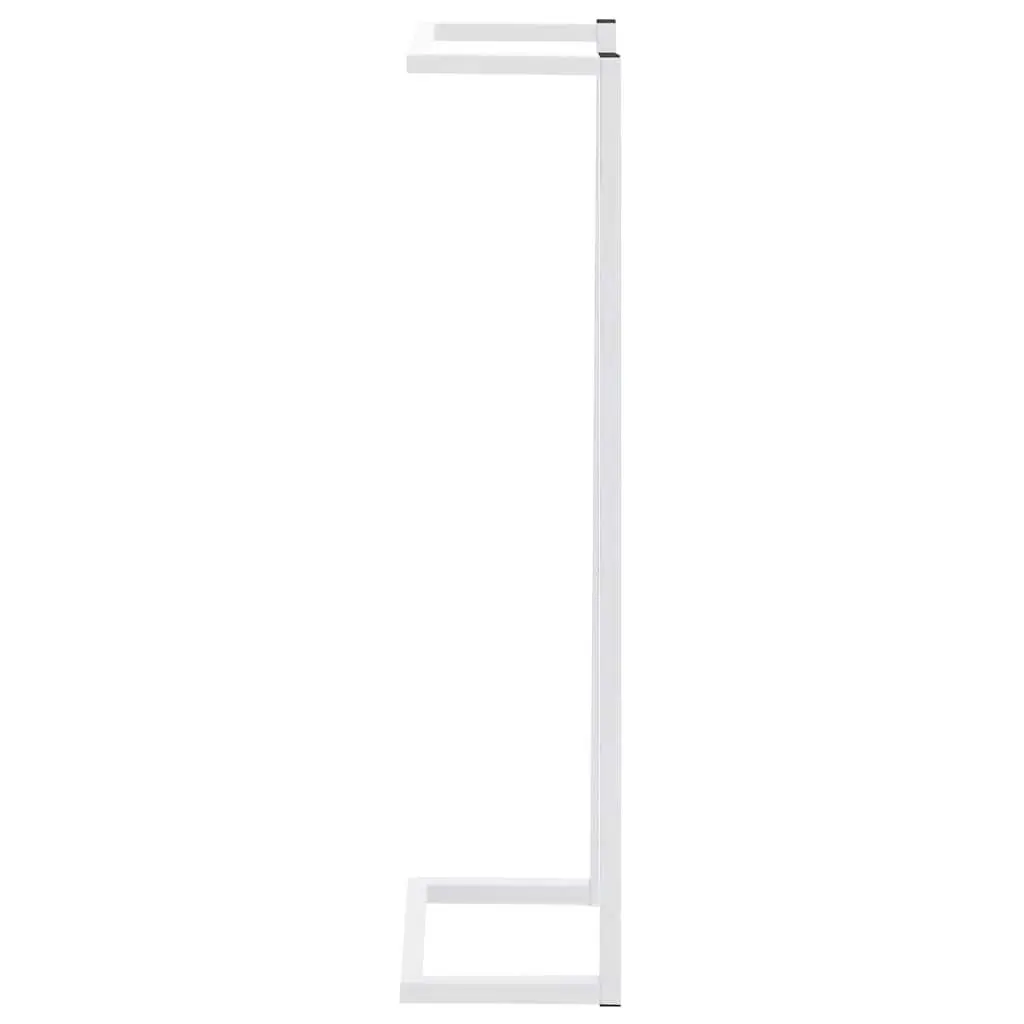 White Steel Towel Rack for Bathroom Organization